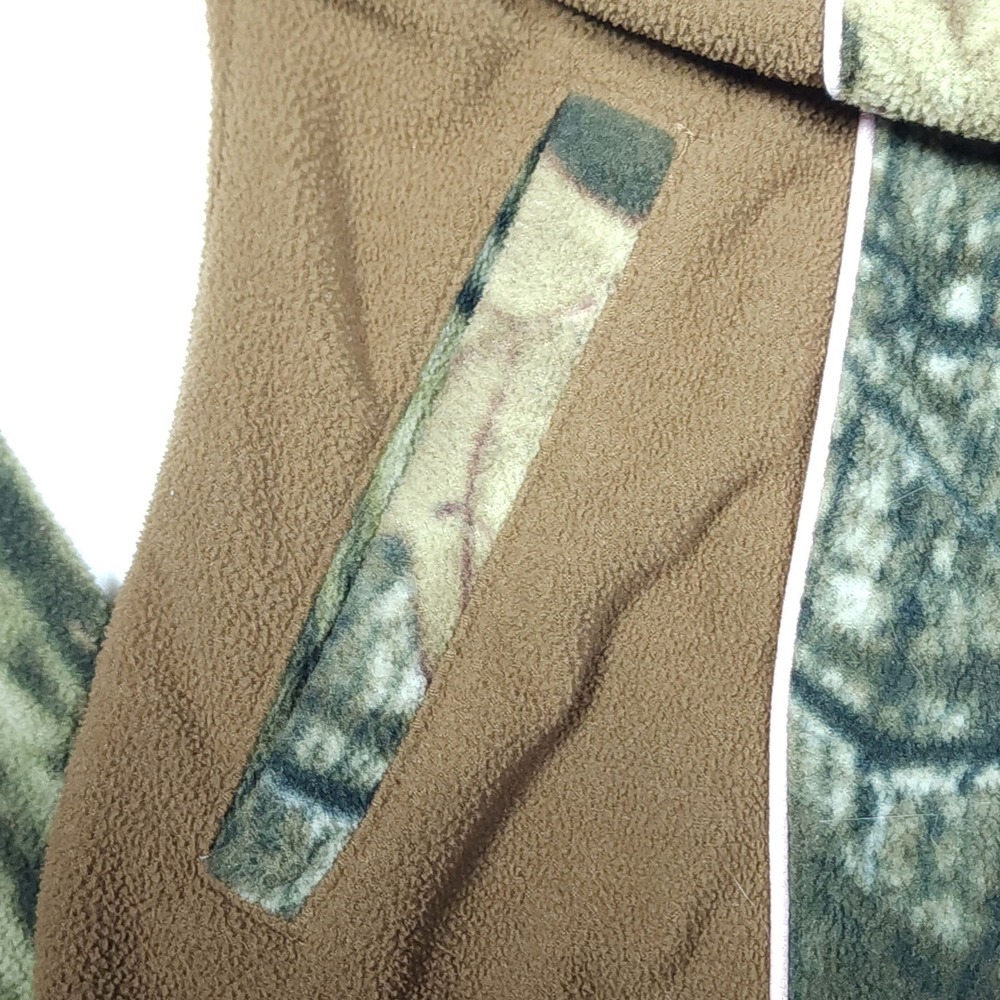 Mossy Oak BREAK-UP INFINITY Camo Fleece Pullover Jacket Women's Medium 1/4 Zip - Picture 8 of 13